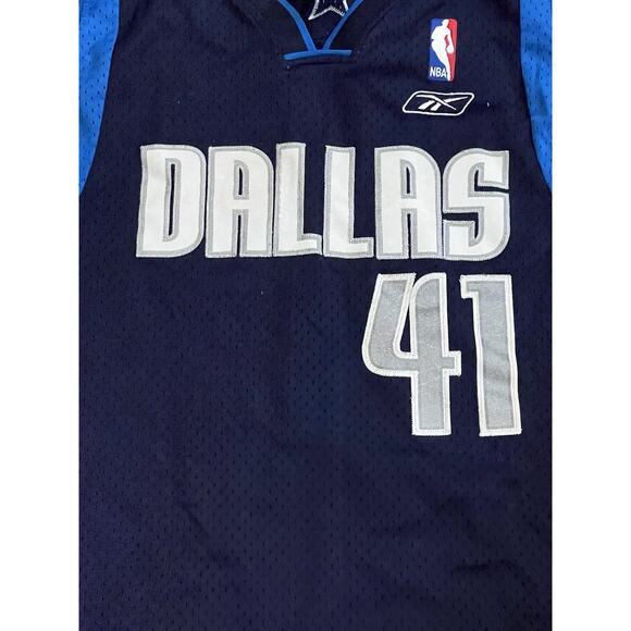 Vintage Y2K Reebok Dirk Nowitzki Mavericks Jersey XL Length Plus 2, 2002-2006 - Picture 3 of 11